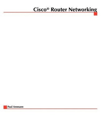 Cisco Router Interworking by Paul Ammann (English) Paperback Book