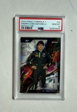 2024 Topps Finest F1 Kimi Antonelli #22 Refractor PSA 10 - POP 3 - First Year!