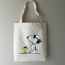Snoopy Woodstock Peanuts Classics Canvas Medium Tote Bag