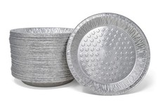 Fig & Leaf (60 Pack) Premium 9-Inch Pie Pans l Pie/Tart Pans, Silver