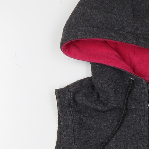 GAP Gilet smanicato donna grigio con cappuccio, taglia S - Foto 5 di 12
