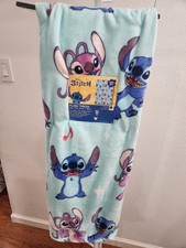 DISNEY STITCH PLUSH THROW 50IN X 70IN NWT SUPER SOFT 100 POLYESTER ANGEL