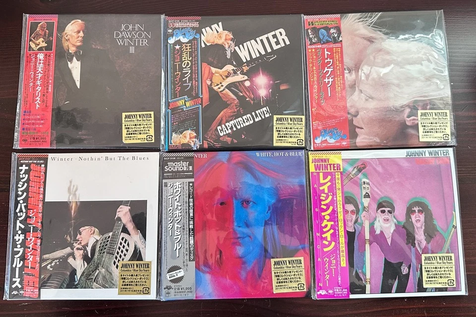 JOHNNY WINTER Mini LP CD 12 titles Promo Box Set Limited Edition Japan CD Lot 12 — 第 2/4 张图片