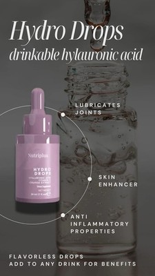 Nutriplus Hyaluronic Acid Drops with Vitamin C & Orange Extract 30ml