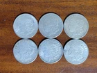 Lot Of 6 Morgan Silver Dollars - 90% Silver - All 1921 - Circulated