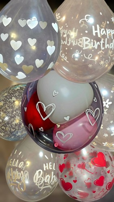 #ad #ad Qualatex 18quot; Stuffer Balloons Select From Hearts Prints Birthday Assortment $14.99