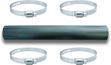 Reinforced Gasoline Fuel Filler Neck Hose with 4 Clamps, 2" ID x 15 7/8" Long