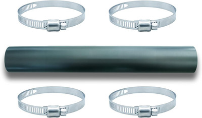 Reinforced Gasoline Fuel Filler Neck Hose with 4 Clamps, 2'' ID x 15 7/8'' Long