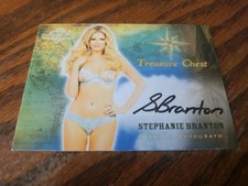 2015 Benchwarmer Treasure Chest Autograph Gold Foil Stephanie Branton Playboy