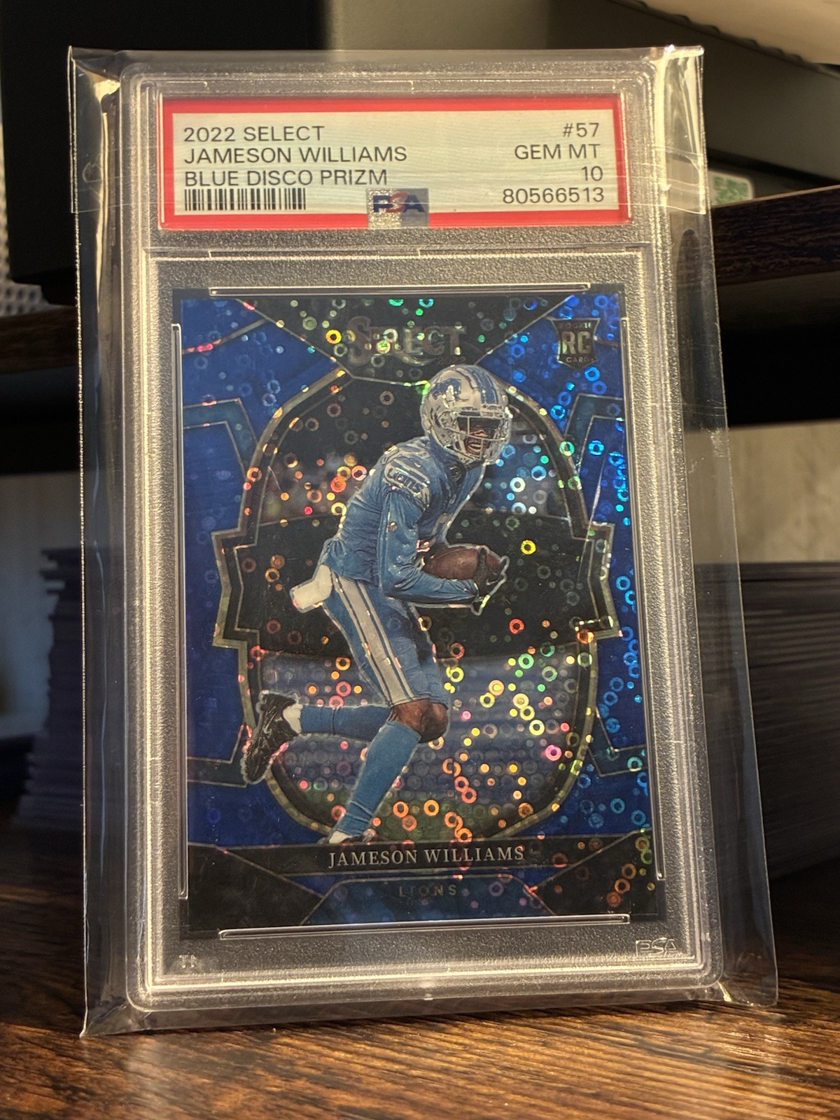 Jameson Williams Panini Select #57 Blue Disco Prizm