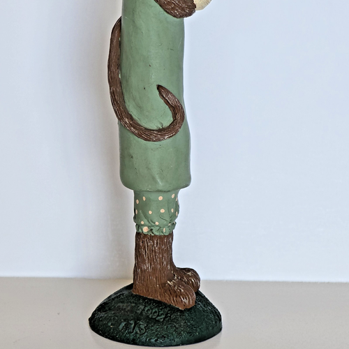 Vintage Dixie Darlin's Folk Art Skinny Cat Resin Sculpture Figurine 1992 #2713 - Picture 9 of 15