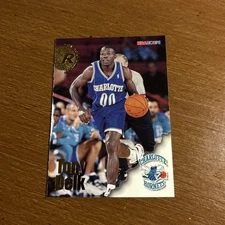 Tony Delk Rookie #285 1996 Hoops Charlotte Hornets Basketball Card NBA NM