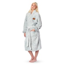 Northwest NFL Washington Commanders Women's Sherpa Bath Robe 25x47 Gray