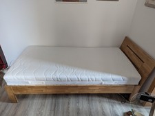 Bett mit Lattenrost Und Matratze 100x200, Jysk, Olsker + ALA FLEX + H3 Matratze