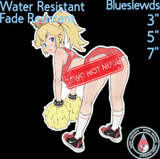 Super Mario Princess Peach 3 5 7 Waifu Lewd Anime Laptop Car Sticker