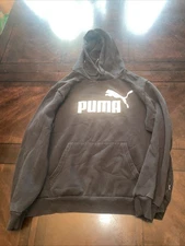 PUMA Men's Hoodie Pullover Size Large Black