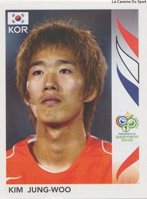 504 KIM JUNG-WOO # REPUBLIK KOREA STICKER PANINI WM DEUTSCHLAND 2006