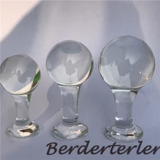 S/M/L Crystal Glass Ball Anal Plug Anal Dilator Butt Plug Ass Plug Dildo Sex Toy