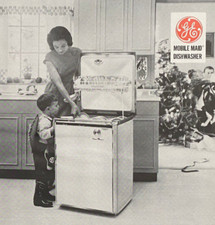 GE General Electric Dish Washer Mom More Family Time Vintage Print Ad 1963