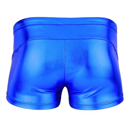 Men Shiny Boxer Brief Wetlook Bikini Shorts Trunks Drawstring Underwear Swimwear - Picture 17 of 26