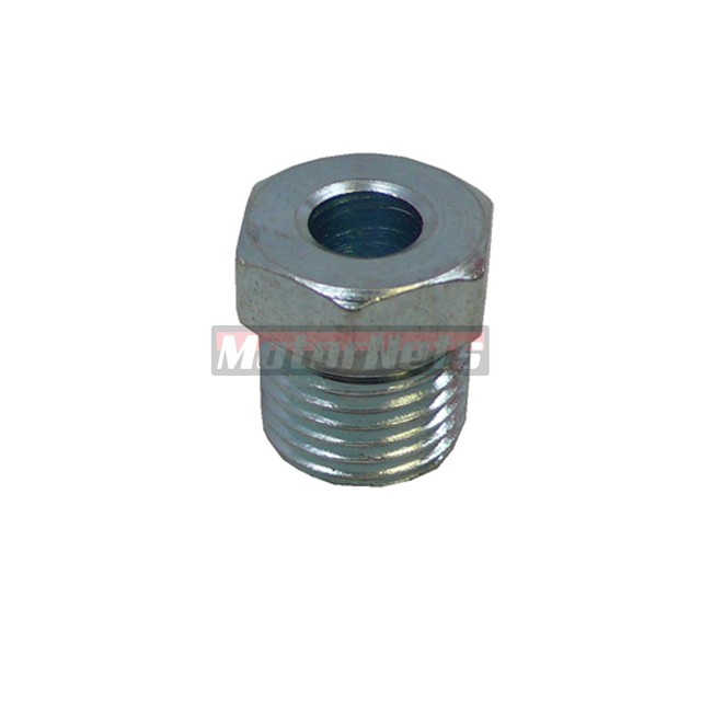 Natural Finish Inverted Flare Nut 1/2"20 Threads For 1/4" Brake Lines