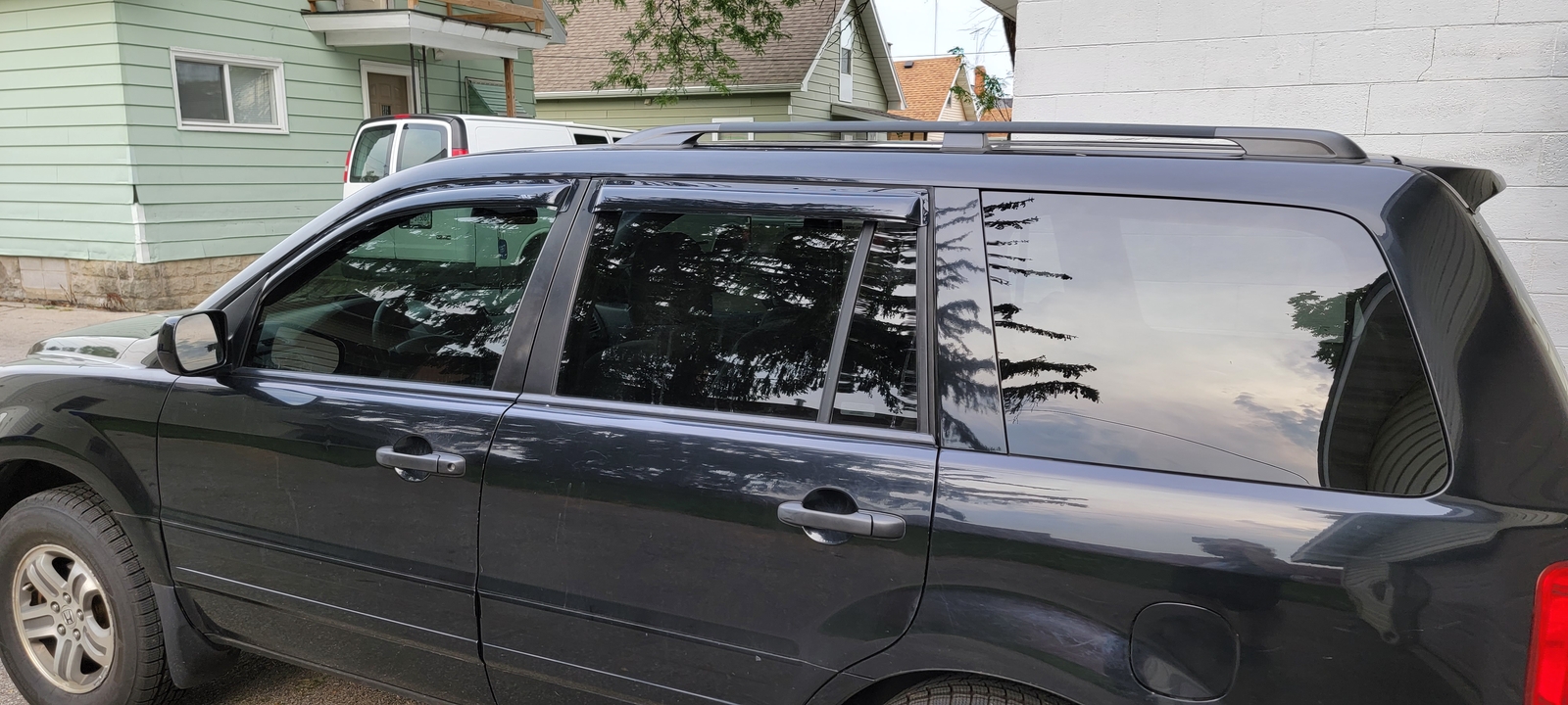 For 20032008 Honda Pilot Window Visor Vent Sun Wind Deflector Rain