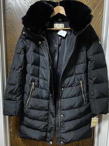 michael kors belted down jacket