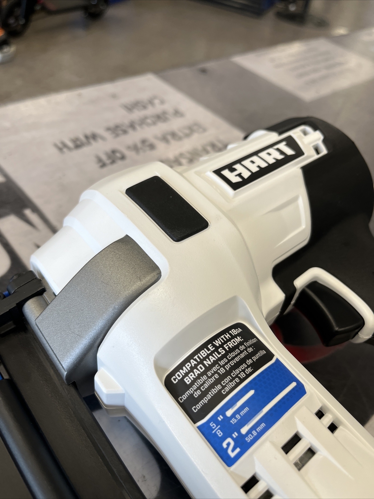 Hart HPNR02 20Volt LithiumIon 18Gauge 2Inch Compact Brad Nailer eBay