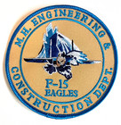 Rare 1980s M.H. Engineering & Construction Dept. F-15 Eagles Cloth Patch New NOS — photo 1