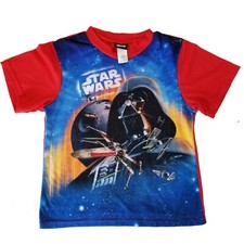 Star Wars Darth Vader Kids Size 12 Red Short Sleeve Pajama Top