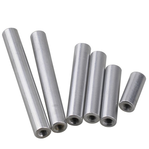 M5 OD8/10 mm Aluminium Gewinde Hülse Stange Stehbolzen Rundverbinder Langmuttern - Picture 5 of 14