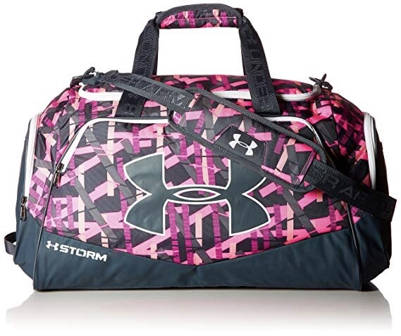 pink under armour duffle bag