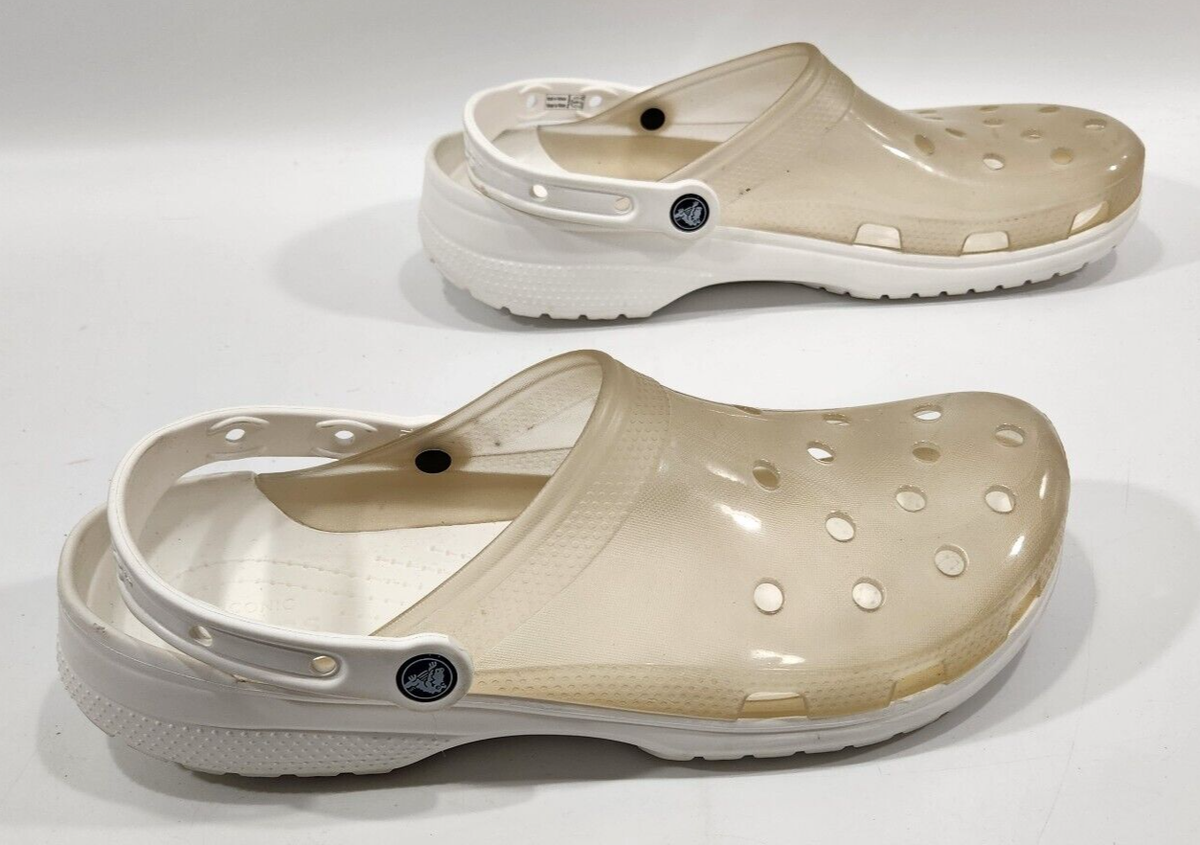 Crocs Classic Clog Shoes Men Size 13 White Slip On Sandal Comfort Water Mule NEW Crocs Men main image 2