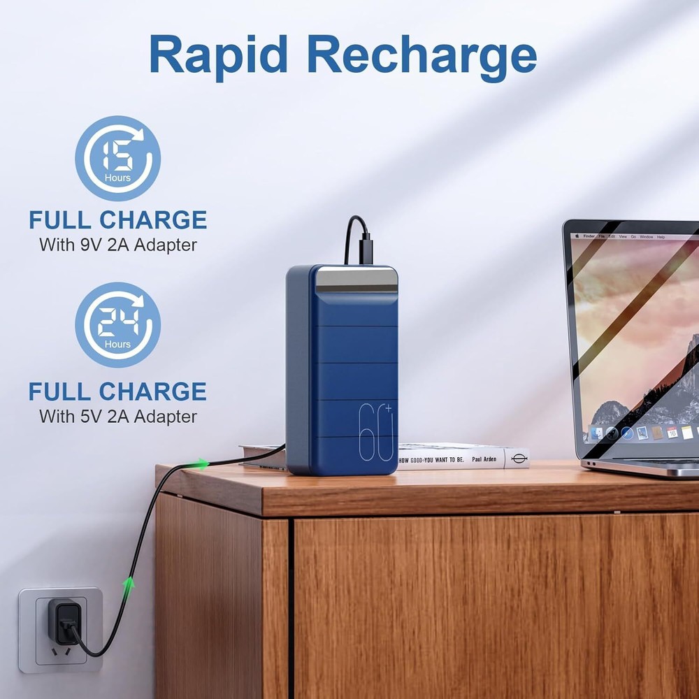Power Bank 60000mAh Portable Charger Fast Charging 22.5W PD4.0 & QC 4.0 with USB Power Bank 60000mAh Portable Charger Fast Charging 22.5W PD4.0 & QC 4.0 with USB