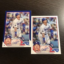 MIGUEL VARGAS 2023 Topps Series 1 Royal Blue Parallel & Base RC #163. White Sox