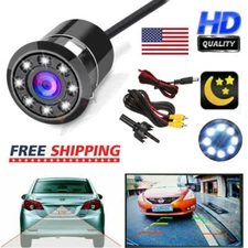 170° CMOS Car Rear View Backup Camera Reverse 8 LED Night Vision Waterproof