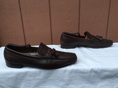EUC ALLEN EDMONDS POMONA SLIP-ON DRESS SHOES TASSEL BLACK  display picture 3