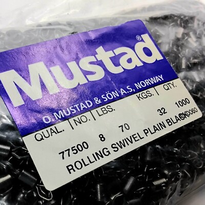 Mustad 77500 Swivel Wirbel Gr. 8 Stückzahl 10 bis 1000 Stück möglich