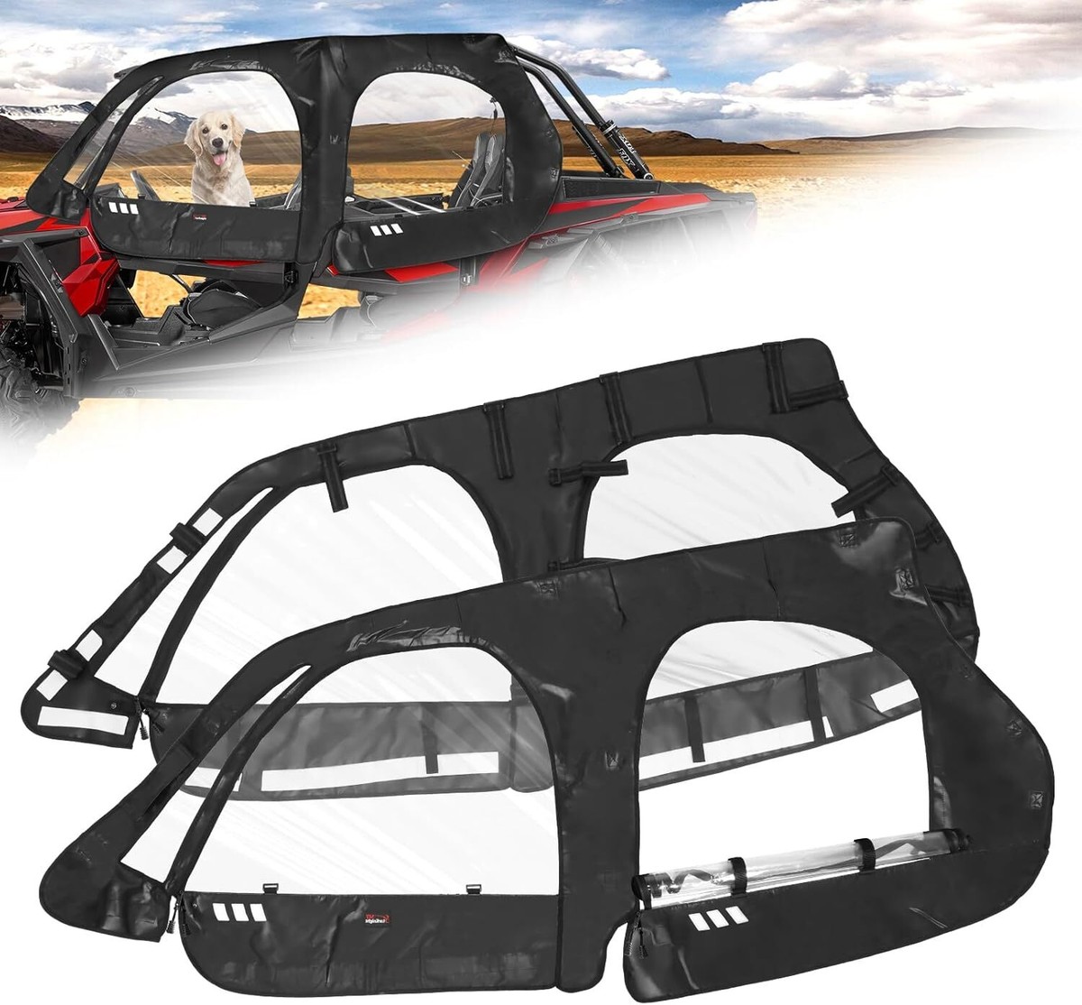 UTV Cab Enclosure Upper Doors 2884332 for Polaris RZR XP 4 1000