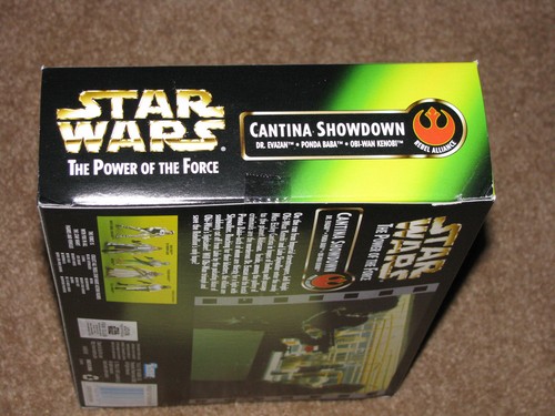 STAR WARS - POWER OF THE FORCE - CANTINA SHOWDOWN - 3 FIGS - Nuovo di zecca sigillato VASO 1 - Foto 5 di 8