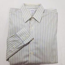 Brooks Brothers Shirt 16 33 Long Sleeve Striped non iron Dress Button Down