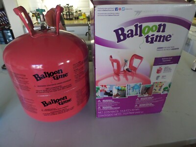 Balloon Time Helium Tank for 50 Balloons Party Decor - (EMPTY & SOME BALLOONS)