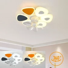 Ceiling Fan with Lamp,Modern LED Ceiling Light with Remote Control,DimmableLight