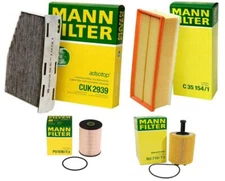 Mann Oil Air Carbon Cabin Fuel Filter Kit for Volkswagen Beetle Golf Jetta TDI