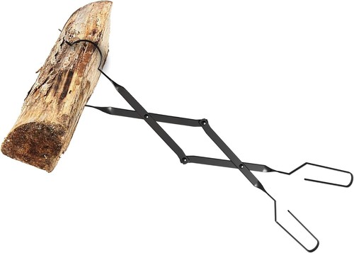 Kingson Arc Design Fireplace Tools, 26'' Firewood Tongs Log Grabber with Hand... - Picture 5 of 8