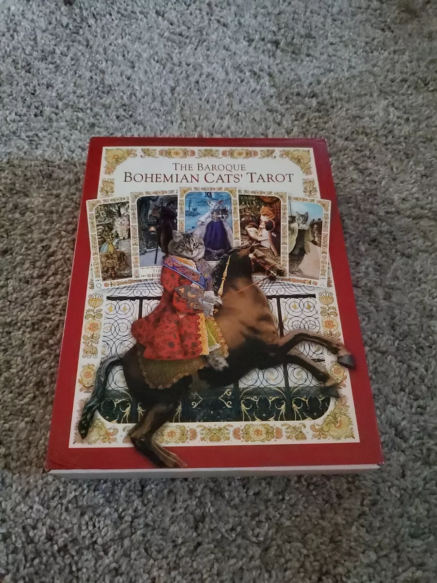 Ultra Rare, Baroque Bohemian Cats' Tarot, OOP HTF 2004 Edition W/ Extra Card NEW
