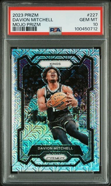 2023 Panini Prizm Mojo Prizm 25/25 Davion Mitchell #227 ONLY 2 GRADE PSA 10