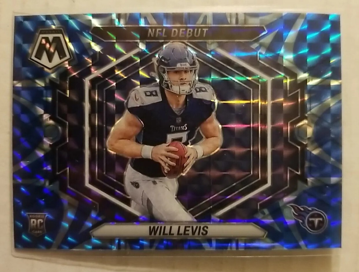Will Levis Panini Mosaic NFL Debut #ND4 Reactive Blue