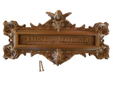 Brief Zeitung Post Schlitz Brief Einwurf Klappe Antik Style Messing LP9A