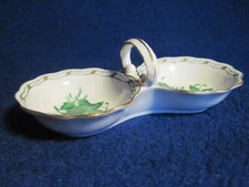 Vintage Herend Hungary Chinese Bouquet double open salt cellar trinket tray